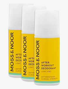 MOSS & NOOR After Workout Deodorant Light Mint 3 pack - Deodorant - CLEAR / undefined