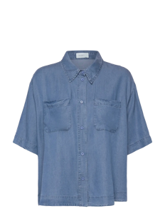 Movesgood Lyon shirt - Kortermede skjorter - DENIM BLUE / blue