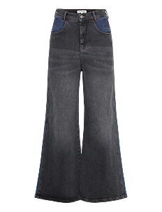 Munthe SUMMIE - Vide jeans - BLACK / grey