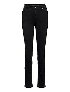 My Essential Wardrobe 33 THE CELINA 100 HIGH STRAIGHT Y - Skinny Jeans - BLACK WASH / black