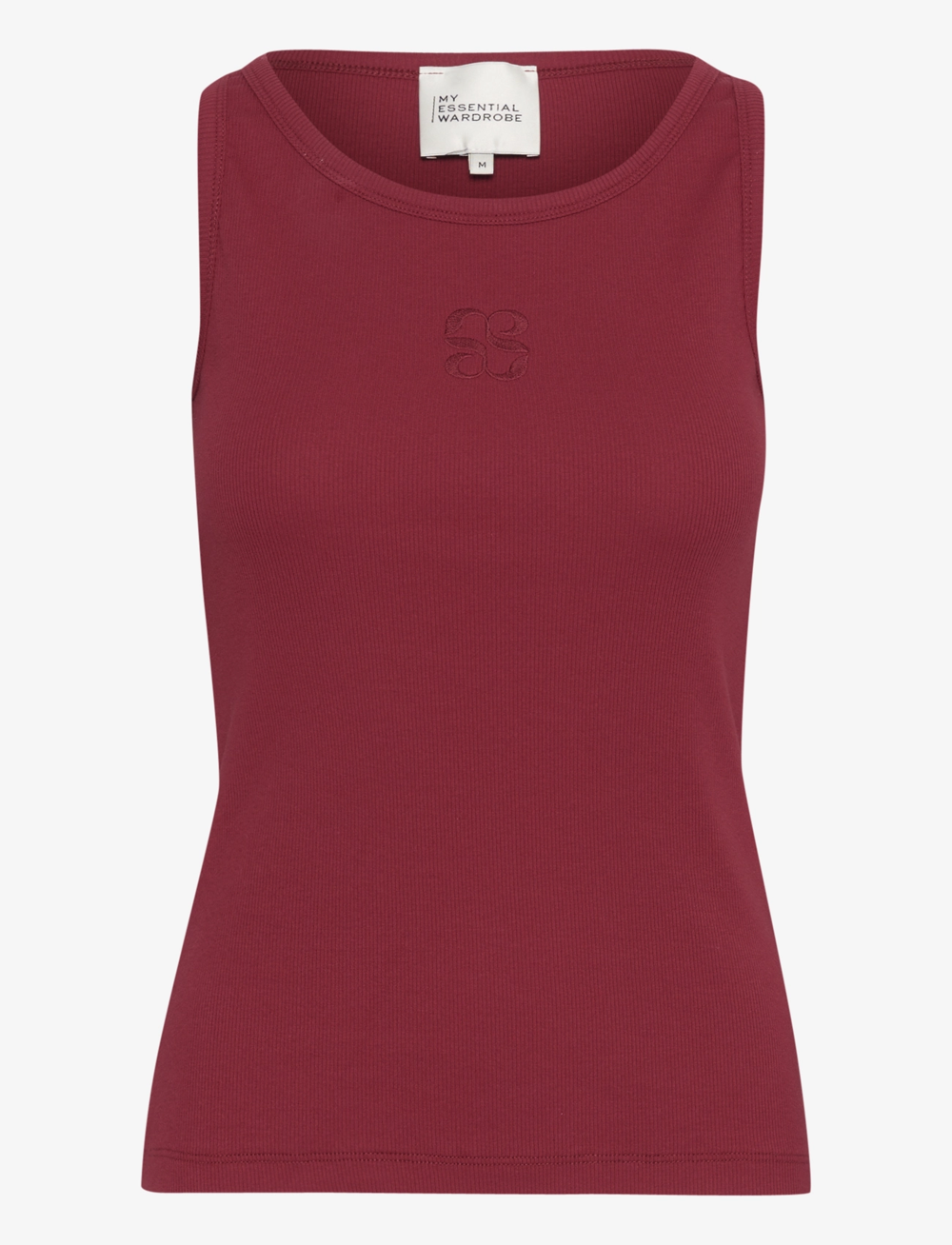 My Essential Wardrobe - MandyMW Top - ermeløse topper - burgundy red - 1