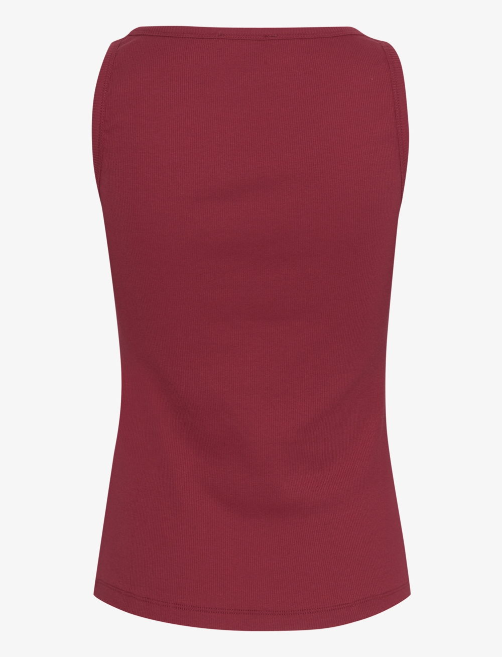 My Essential Wardrobe - MandyMW Top - ermeløse topper - burgundy red - 2