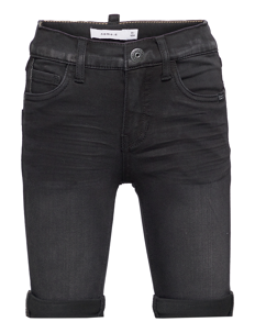 name it NKMTHEO XSL DNM L SHORTS 6622-CL NOOS - Shorts - BLACK DENIM / grey