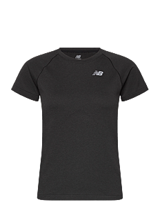 New Balance Knit Slim T-Shirt - Overdeler - BLACK HEATHER / black