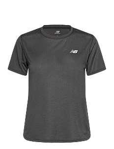 New Balance Athletics T-Shirt - Overdeler - BLACK HEATHER / grey