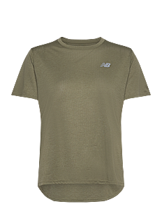 New Balance Athletics T-Shirt - Overdeler - DARK OLIVINE HEATHER / green