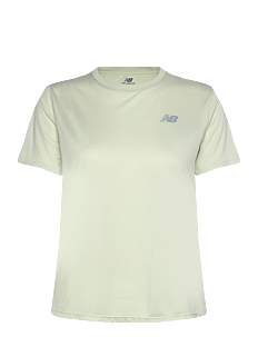 New Balance Athletics T-Shirt - Overdeler - NATURAL MINT HEATHER / green