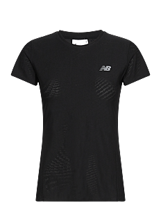 New Balance Jacquard Slim T-Shirt - Overdeler - BLACK / black