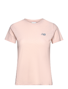 New Balance Jacquard Slim T-Shirt - Overdeler - QUARTZ PINK / pink/rose