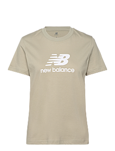 New Balance Sport Essentials Jersey Logo T-Shirt - Overdeler - OLIVINE / beige