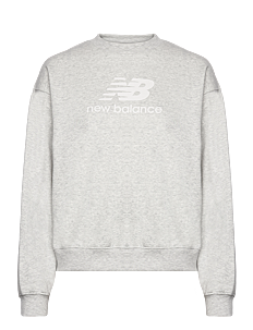 New Balance Sport Essentials French Terry Logo Crew - Overdeler - ASH HEATHER / grey