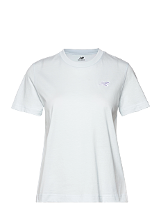 New Balance Sport Essentials Jersey T-Shirt - Overdeler - ICE BLUE / white