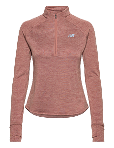 New Balance Athletics Heat Grid 1/2 Zip - Overdeler - SPARROW HEATHER / brown