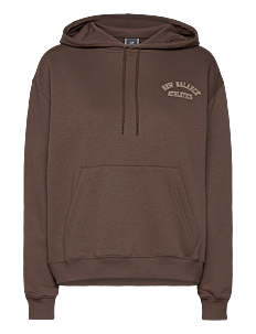 New Balance Graphic Fleece Hoodie - Overdeler - DARK MUSHROOM / brown