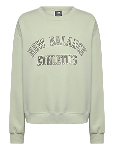 New Balance Graphic Fleece Crew - Overdeler - NATURAL MINT / green