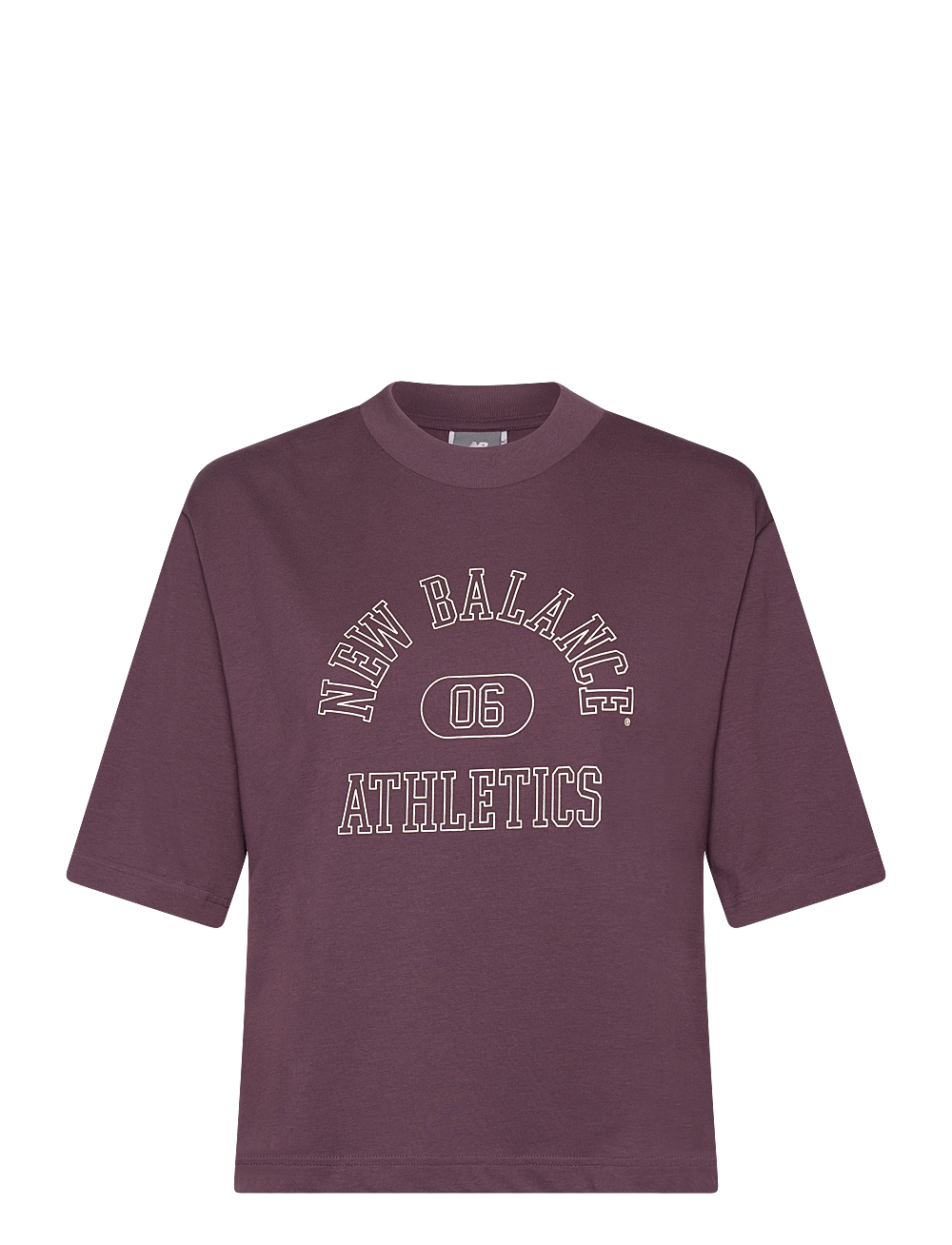 New Balance - Graphic Jersey T-Shirt - topper & t-skjorter - plum brown - 0