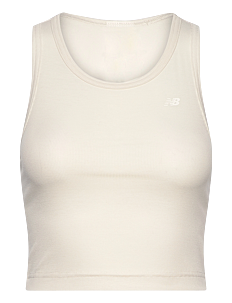 New Balance Micro-Rib Tank - Overdeler - LINEN / cream