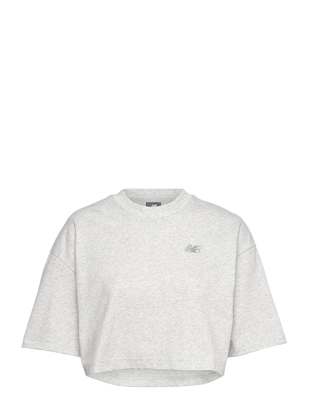 New Balance - Logo Relaxed Jersey T-Shirt - t-skjorter - ash heather - 0