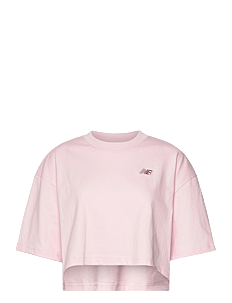 New Balance Logo Relaxed Jersey T-Shirt - Overdeler - ROSE SUGAR / pink/rose