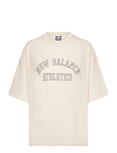 New Balance Graphic Jersey Oversized T-Shirt - Overdeler - LINEN / cream