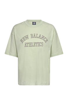 New Balance Graphic Jersey Oversized T-Shirt - Overdeler - NATURAL MINT / green