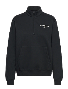 New Balance Reimagined Fleece Half Zip - Overdeler - BLACK / black