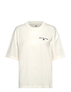 New Balance Reimagined Oversized T-Shirt - Overdeler - SEA SALT / white