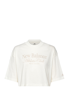 New Balance Athletics Club T-Shirt - Overdeler - SEA SALT / white