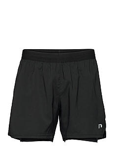 Newline MEN'S CORE 2-IN-1 SHORTS - Løpeshorts - BLACK / black