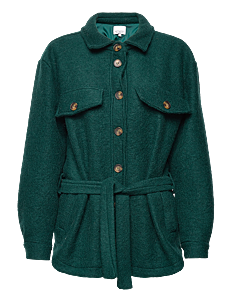 Noella Koi Shirt Jacket - Vinterjakker - BOTTLE GREEN / green