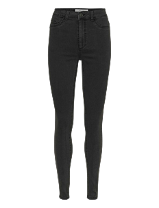 NOISY MAY NMCALLIE HW SKINNY JEAN VI069DG FWD NOOS - Skinny Jeans - DARK GREY DENIM / grey