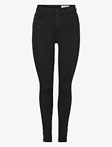 NOISY MAY NMCALLIE HW POWER SHP ST BL VI308BL NOOS - Skinny Jeans - BLACK / black