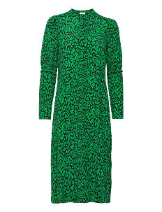 NORR Alana dress - Kjoler - BLACK+GREEN PRINT / green