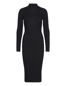 NORR Karlina LS dress - Kjoler - BLACK / black