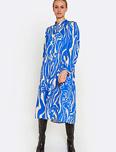 NORR Kemia dress - Kjoler - BLUE PRINT / blue