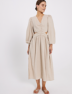 NORR Esma maxi dress - Kjoler - BEIGE / beige