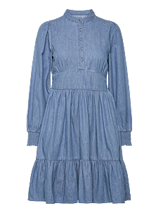 NORR Rosa Miluna dress - Kjoler - MEDIUM BLUE DENIM / blue