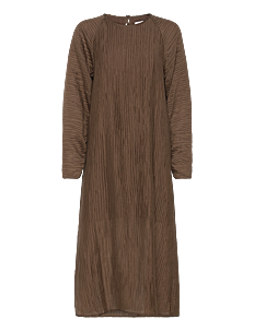 NORR Room dress - Kjoler - OLIVE / brown