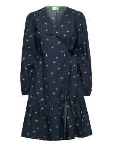 Nümph NUEBRAR WRAP DRESS - Kjoler - DARK SAPPHIRE / navy