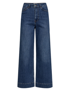 Nümph NUPARIS JEANS CROPPED  MED BLUE - Vide jeans - MEDIUM BLUE DENIM / blue