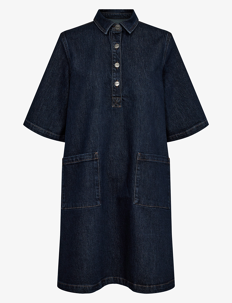 Nümph NULONDON DRESS - Kjoler - DARK BLUE DENIM / navy