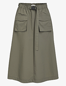 Object OBJBECCY LONG SKIRT 131 - Skjørt - RAVEN / khaki/green