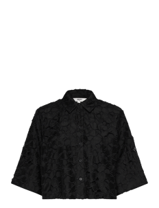 Object OBJDIVII OZ 3/4 SHIRT 135 - Kortermede skjorter - BLACK / black