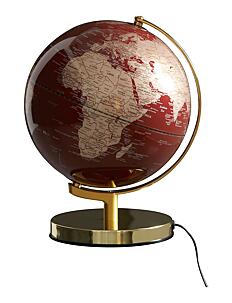 O&L Globe Light Red 25 cm - Bordlamper - RED / multi