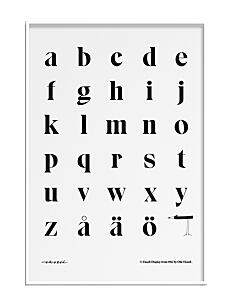 Olle Eksell Alphabet #2 - lower-case - Plakater - MULTICOLOUR / multi