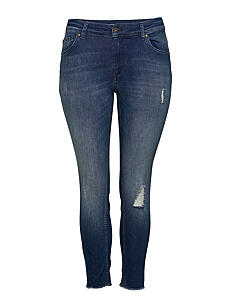 ONLY Carmakoma CARWILLY REG SKINNY ANK JEANS MBD NOOS - Skinny Jeans - MEDIUM BLUE DENIM / blue