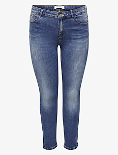 ONLY Carmakoma CARKARLA REG ANK  SK JEANS BJ11336 NOOS - Skinny Jeans - MEDIUM BLUE DENIM / blue