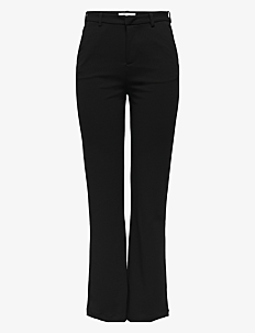 ONLY ONLRAFFY-YO LIFE MID STR PANT PNT NOOS - Rette bukser - BLACK / black