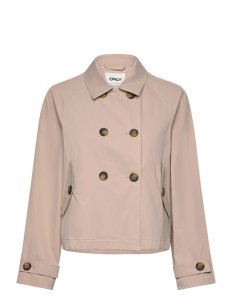 ONLY ONLAPRIL LIFE SHORT TRENCHCOAT OTW NOOS - Kåper - OXFORD TAN / beige