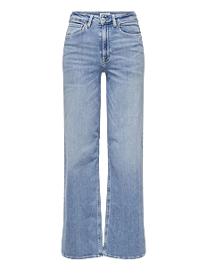 ONLY ONLMADISON BLUSH HW WIDE DNM CRO371 NOOS - Vide jeans - LIGHT BLUE DENIM / blue